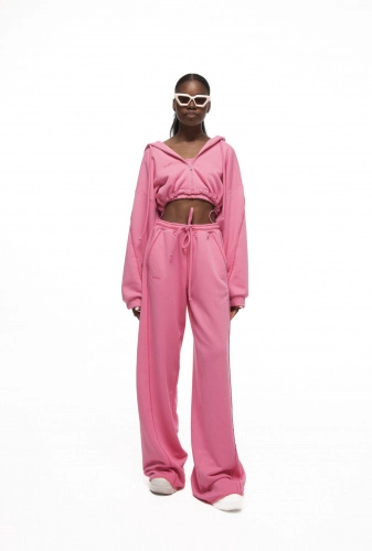 Худи PINK MIAMI(ПИНК МАЯМИ) в розовом цвете - 40-42 (XS-S) - Розовый