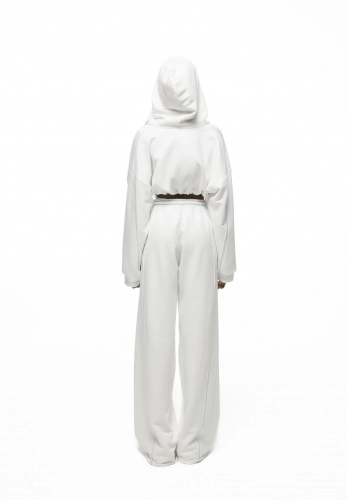 Джоггеры MILK MIAMI в белом цвете - 40-42 (XS-S) - Молочный