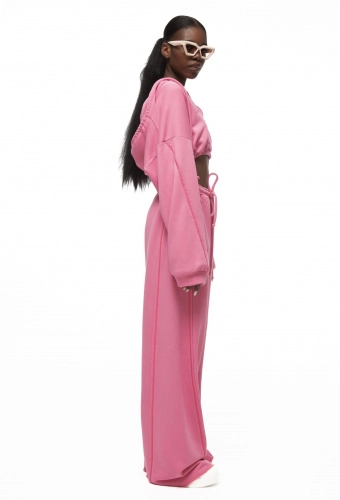 Худи PINK MIAMI(ПИНК МАЯМИ) в розовом цвете - 40-42 (XS-S) - Розовый