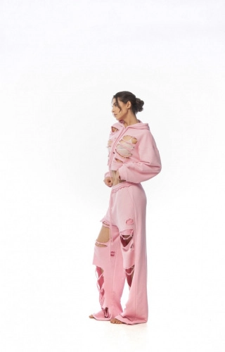 Джоггеры PINK GRUNGE в розовом цвете - One size - Розовый
