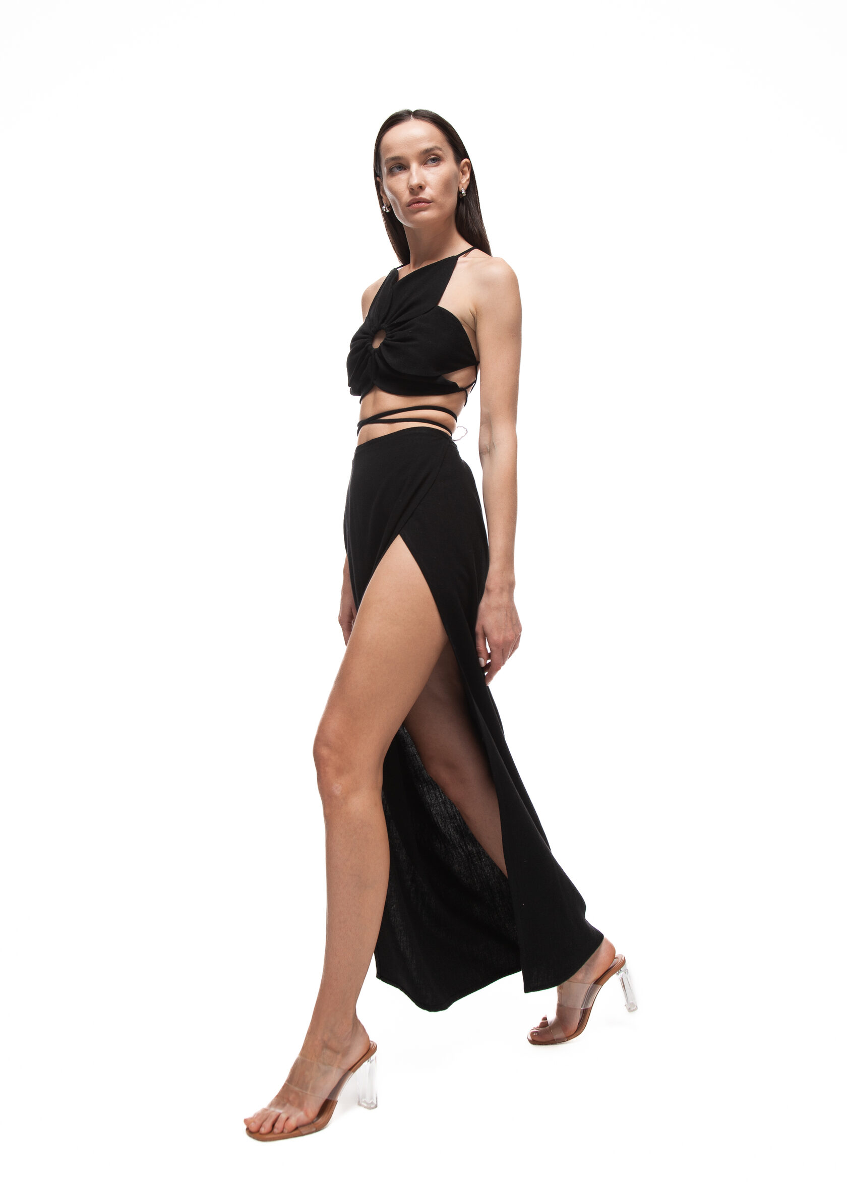 Skirt BALI FLOWER in black - One size - Black