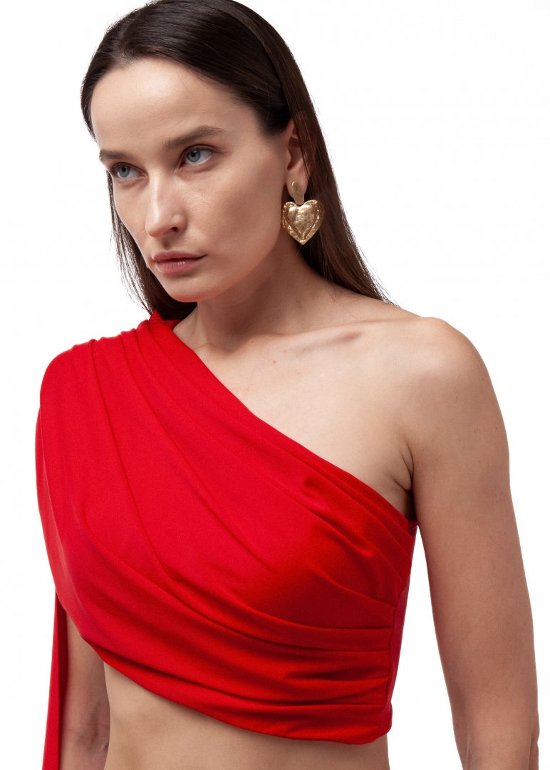 Top VIENNA в цвете алая вишня - 40-42 (XS-S) - Red