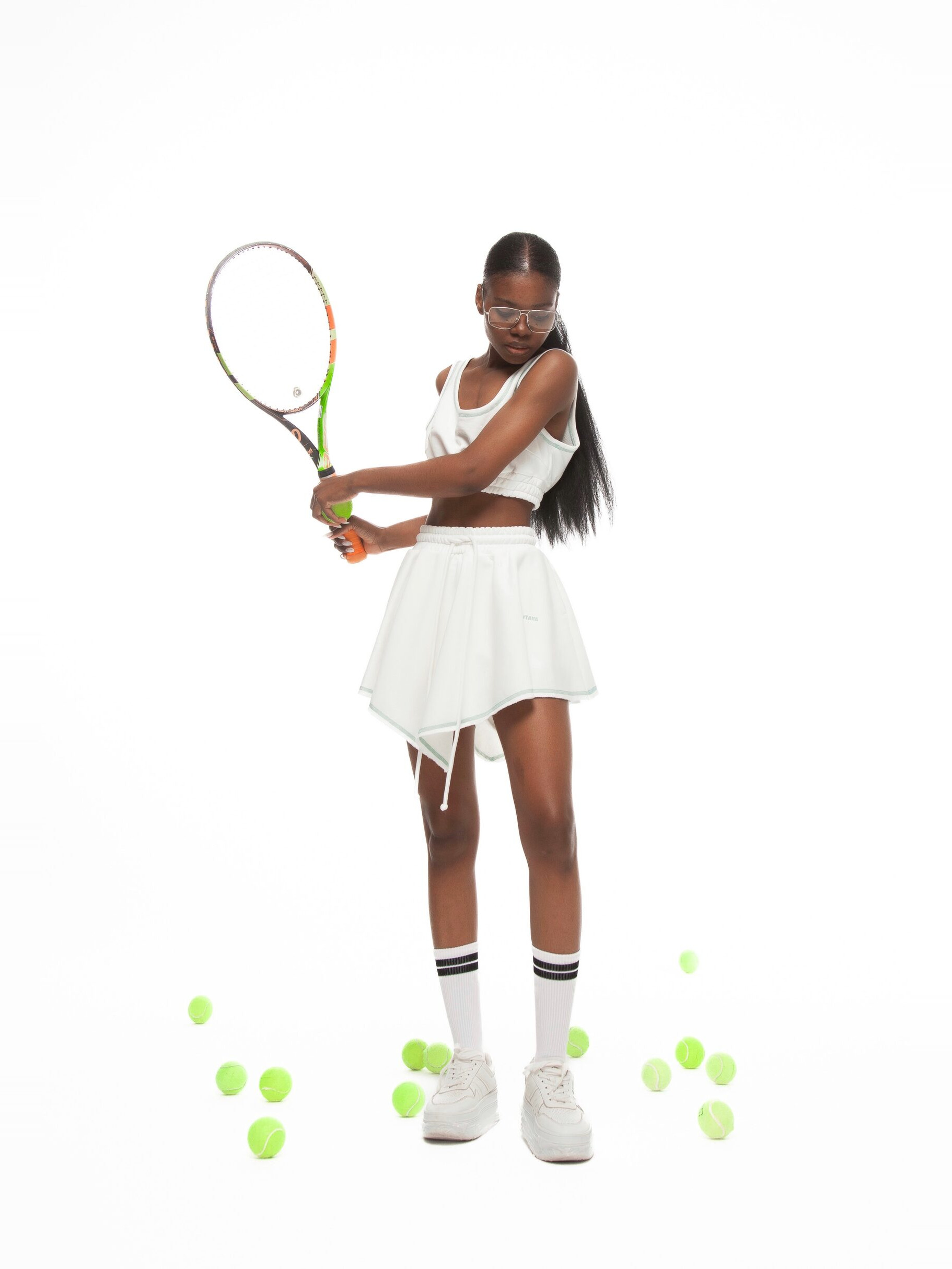 Skirt-шорты MILK GOLF in white - 40-42 (XS-S) - Milky white