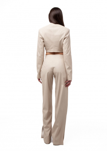 Trousers CHICAGO в цвете сливочный крем - 40-42 (XS-S) - Milky white