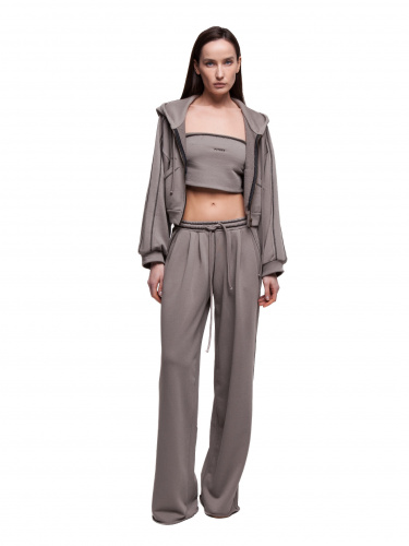 Top VEGAS в цвете мокрый песок - 40-42 (XS-S) - Grey-beige