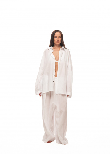 Shirt AYA in white - One size- White