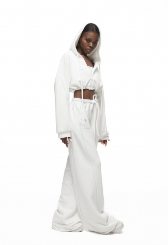 Hoodie MILK MIAMI(МИЛК MIAMI) in white - 40-42 (XS-S) - Milky white